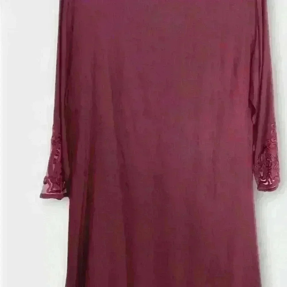 Soft Surroundings Women's Deep Red Tunic. Size M - Picture 2 of 2